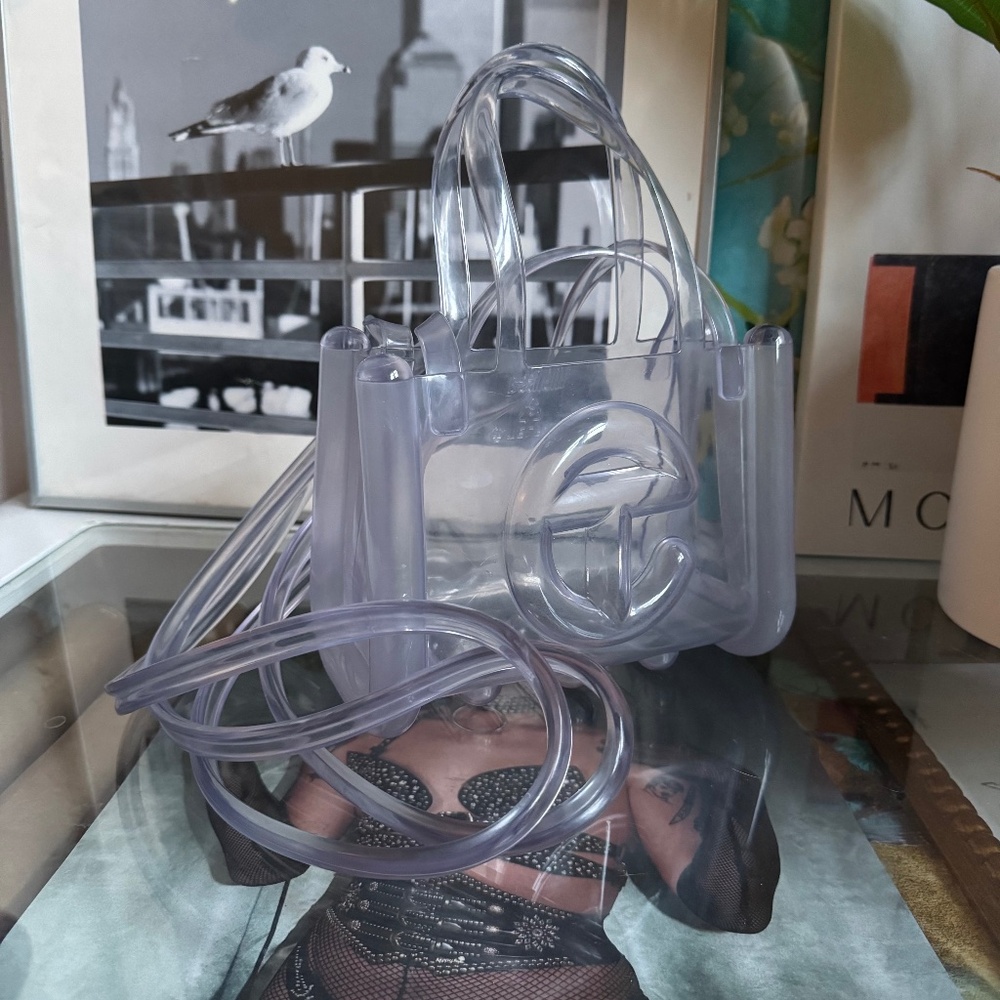 Telfar Purple Shoulder Bag with Iconic Design